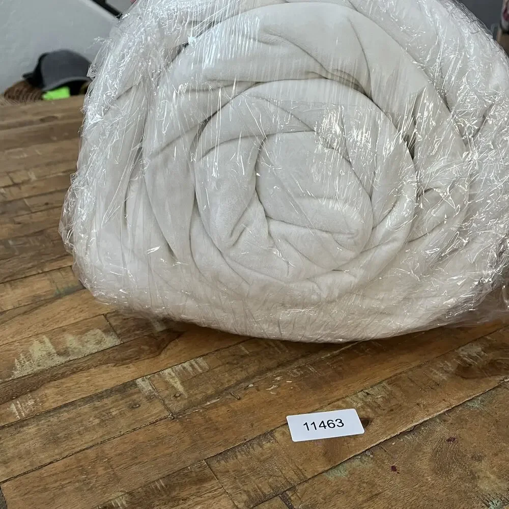 Threshold Velvet Comforter Queen 90 in x 94 in White Cotton